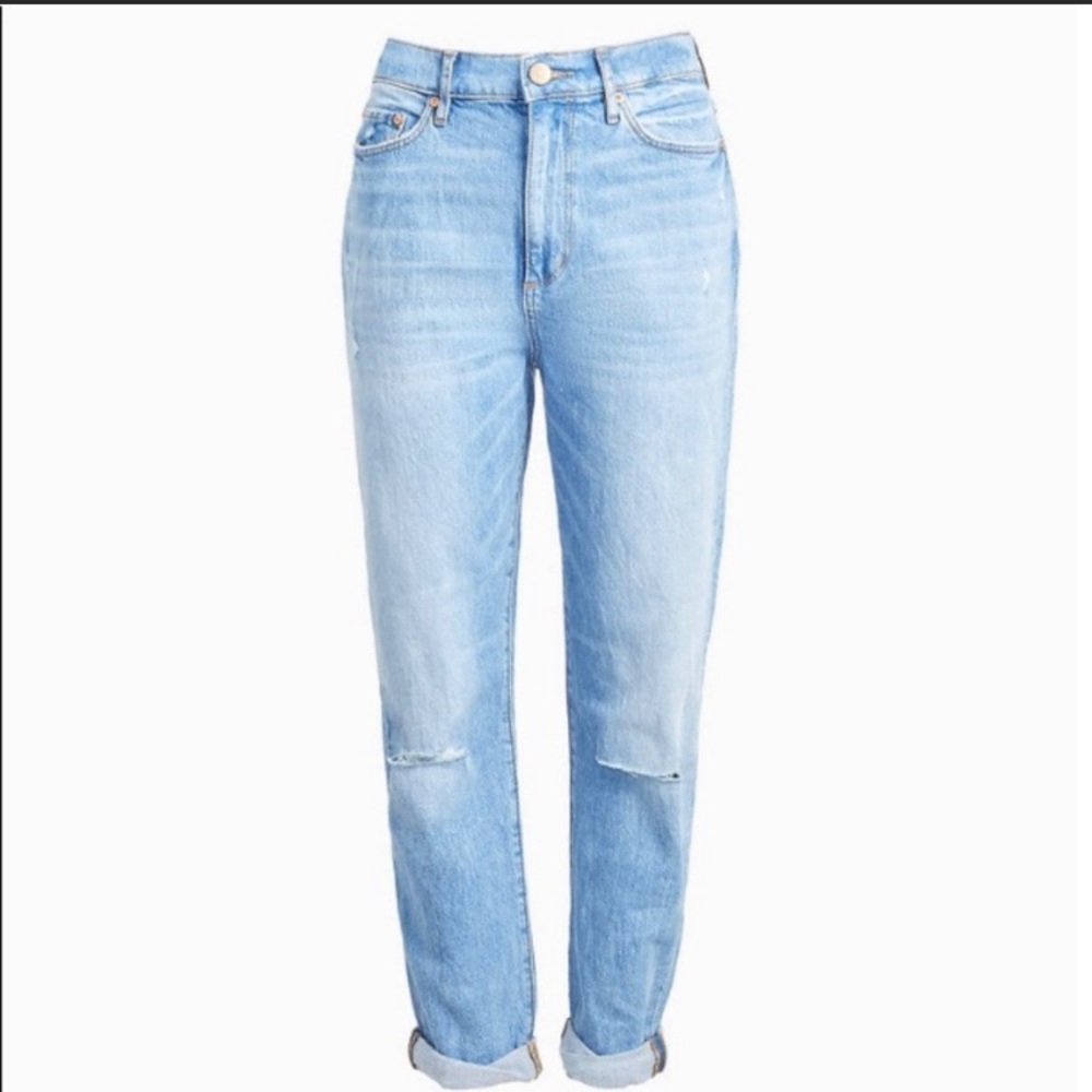 NWT LOFT HIGH WAIST BF JEANS